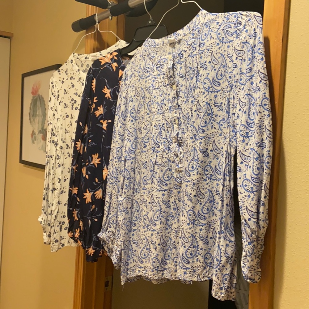 3 Gap Blouses
